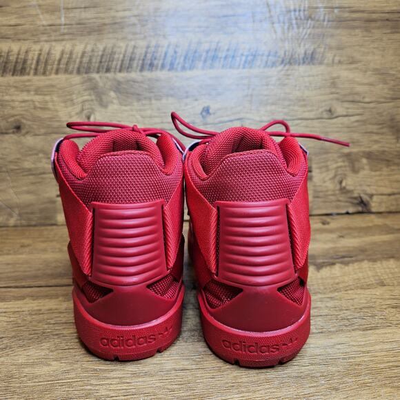 adidas Crestwood Mid-top Triple Red Sneaker sz 5.5 youth - Picture 7 of 10